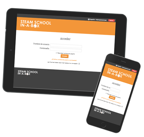 STEAM SCHOOL IN-A-BOX on mobile devices