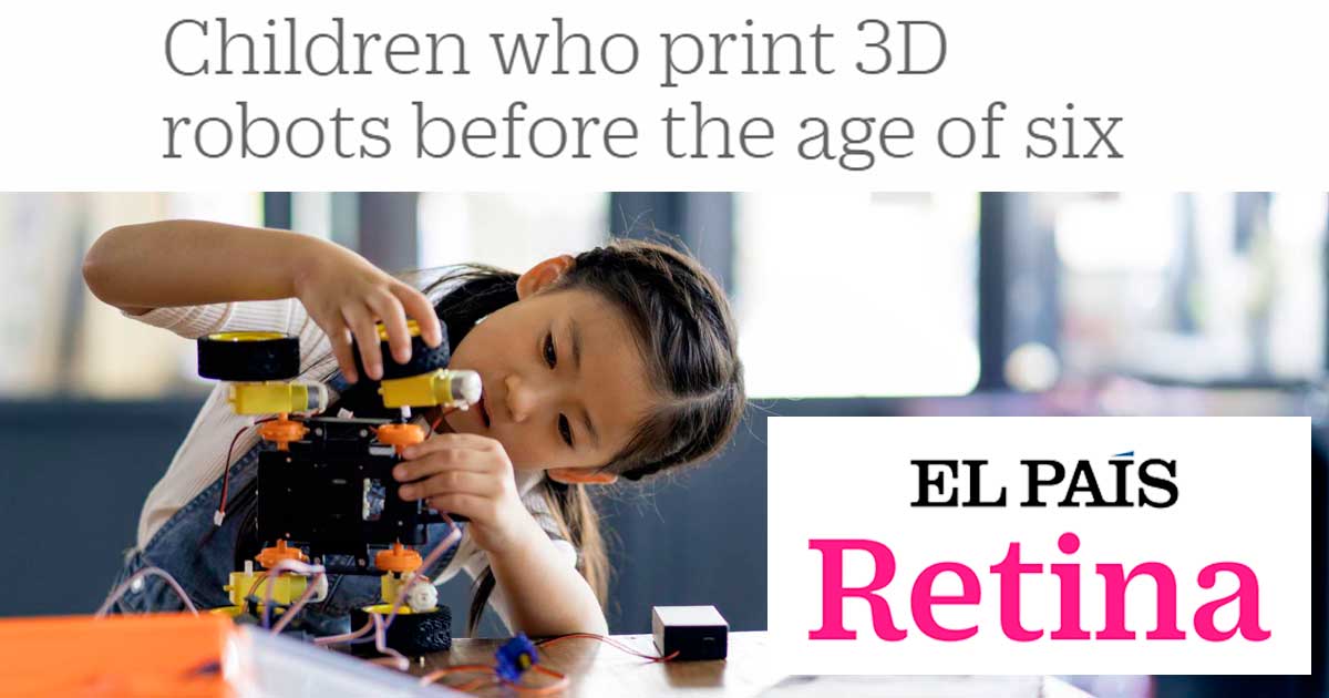 Children who print 3D robots before the age of six