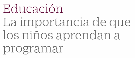 Educación: La importancia de que los niños aprendan a programar