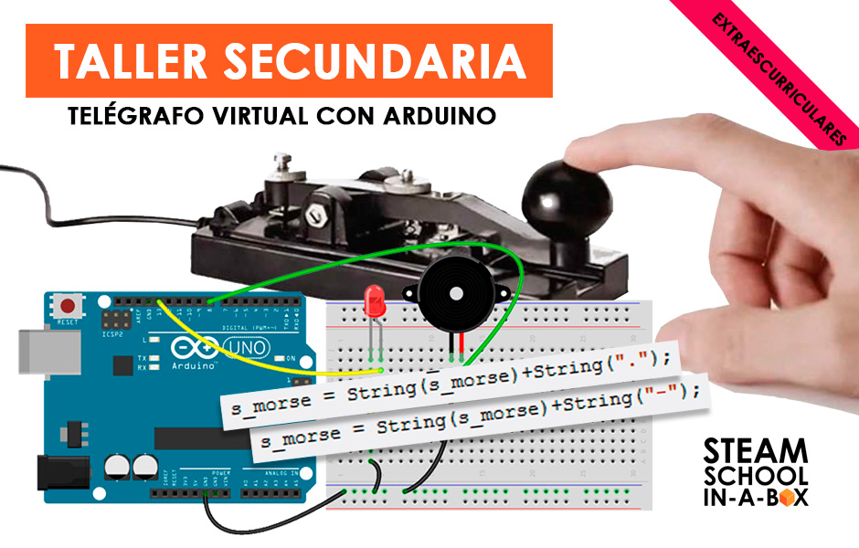 TALLER SECUNDARIA TELAGRAFO VIRTUAL CON ARDUINO